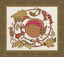 Вышивка СШ-009 Золотой гранат Вышивка СШ-009 Золотой гранат