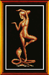 Вышивка ЗМ-003 Девушка с коброй