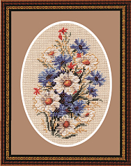 Вышивка Б-009 Бутоньерка с ромашками Вышивка Б-009 Бутоньерка с ромашками