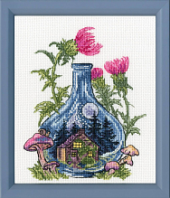 Вышивка М-018 Домик в бутылке